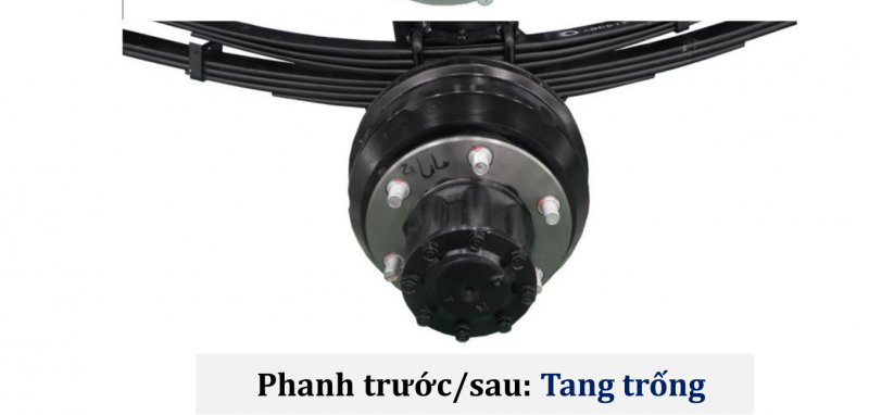 Phanh tang trống với độ bền cao, chi phí rẻ