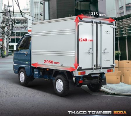 Xe tải THACO TOWNER 800A thùng kín
